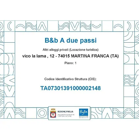 住宿加早餐酒店 A Due Passi 马丁纳弗兰卡